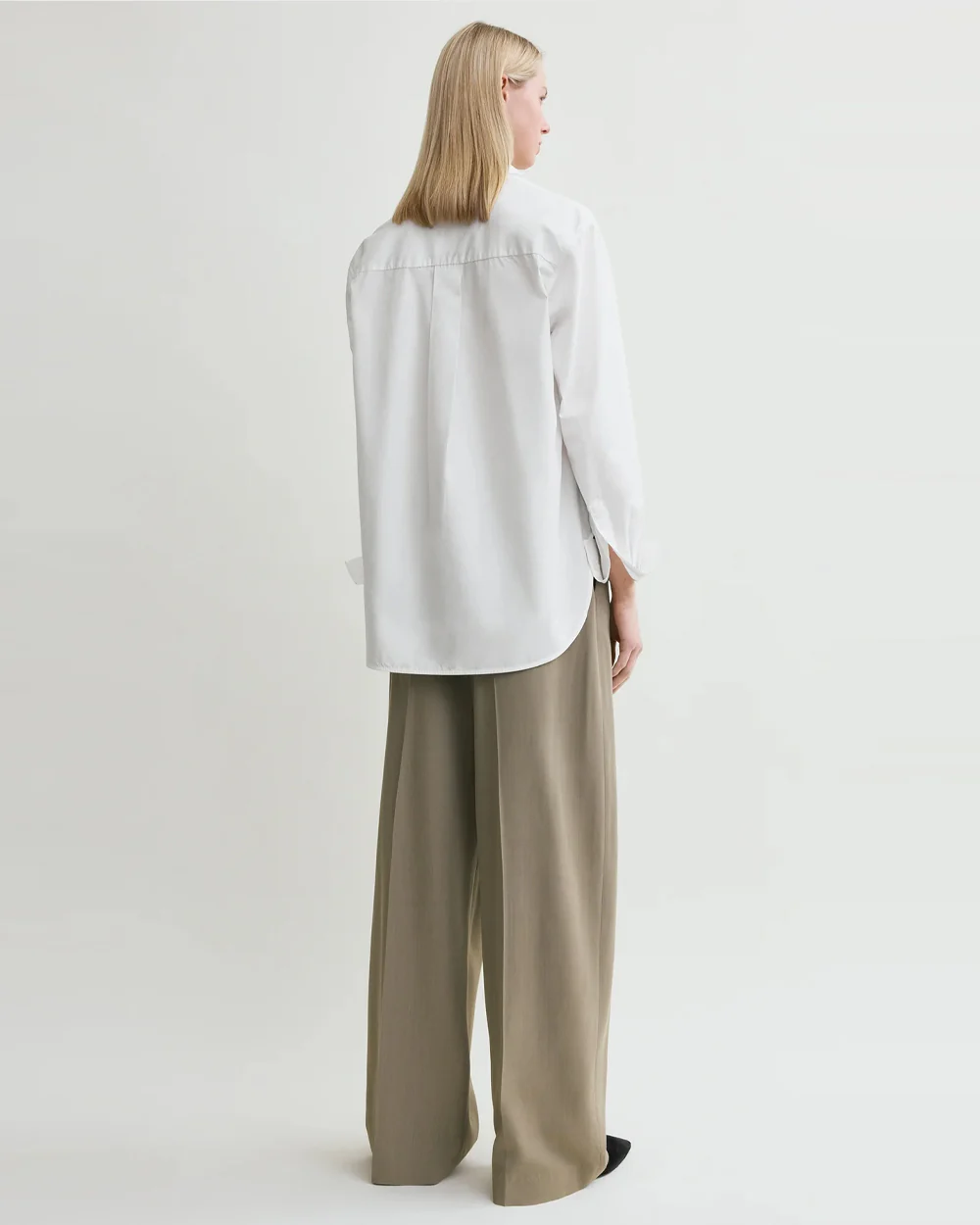 SIGNATURE COTTON SHIRT / WHITE - Image 4