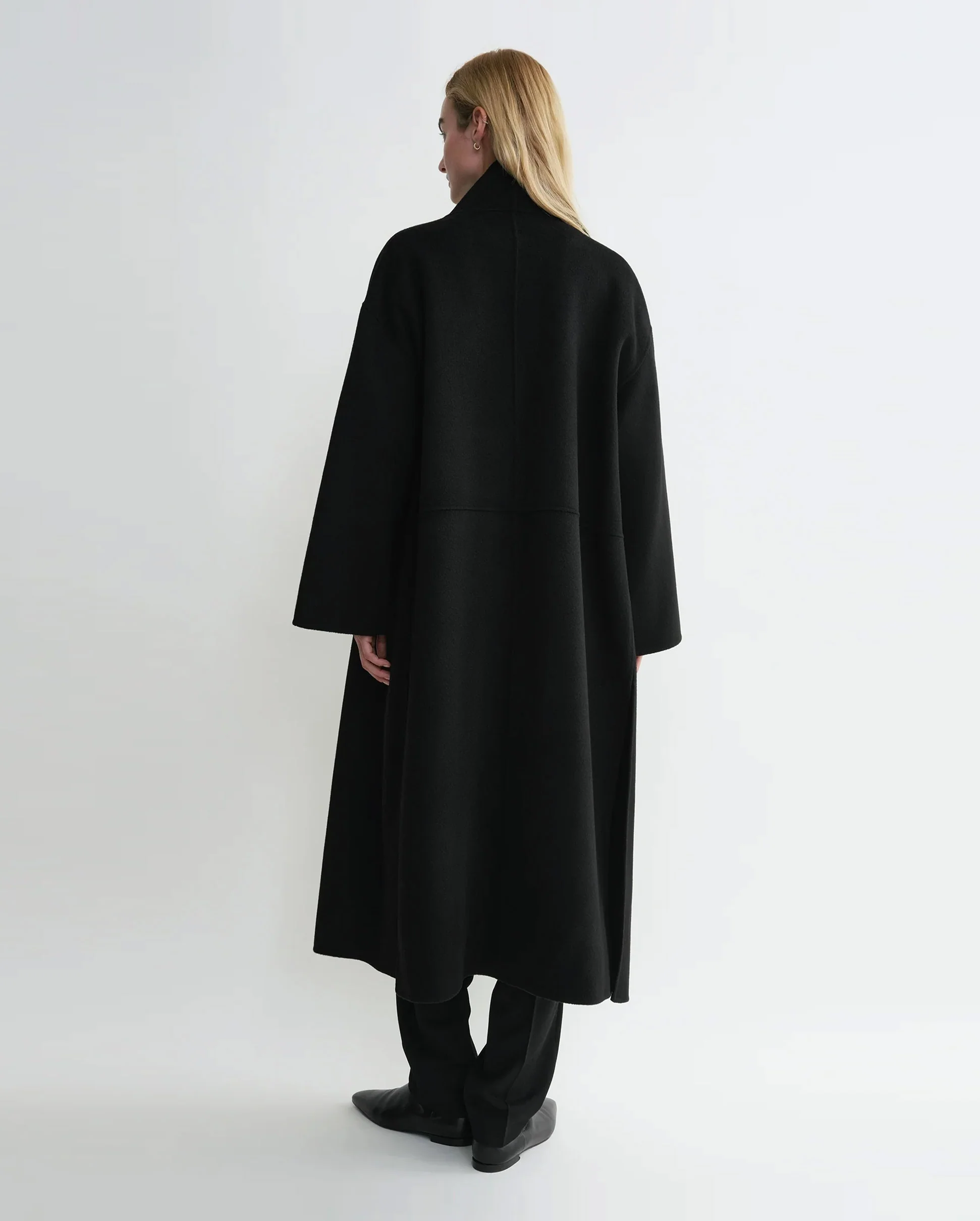 SIGNATURE WOOL CASHMERE COAT / BLACK - Image 3