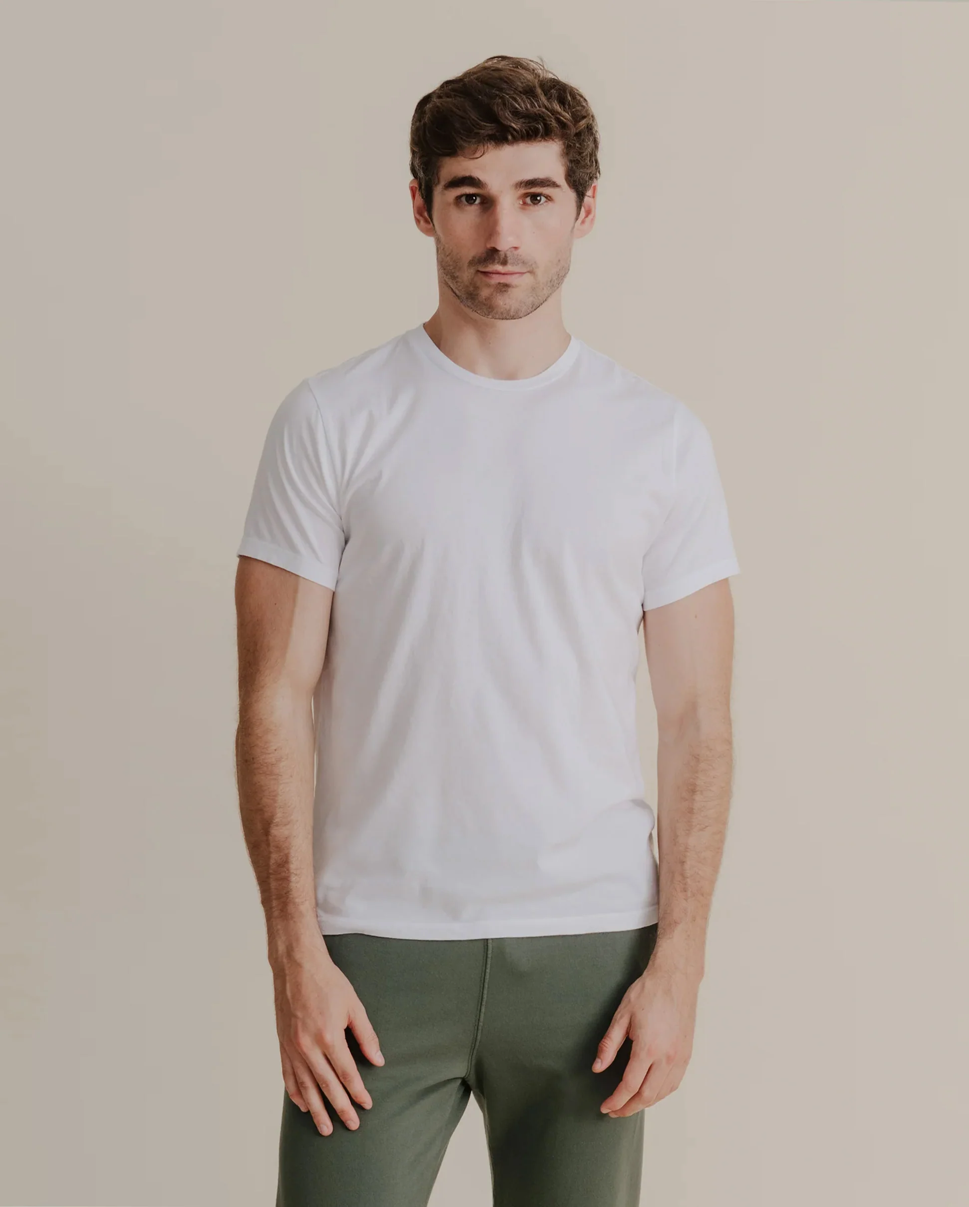 S/S SUPIMA CREW TEE / WHITE - Image 2