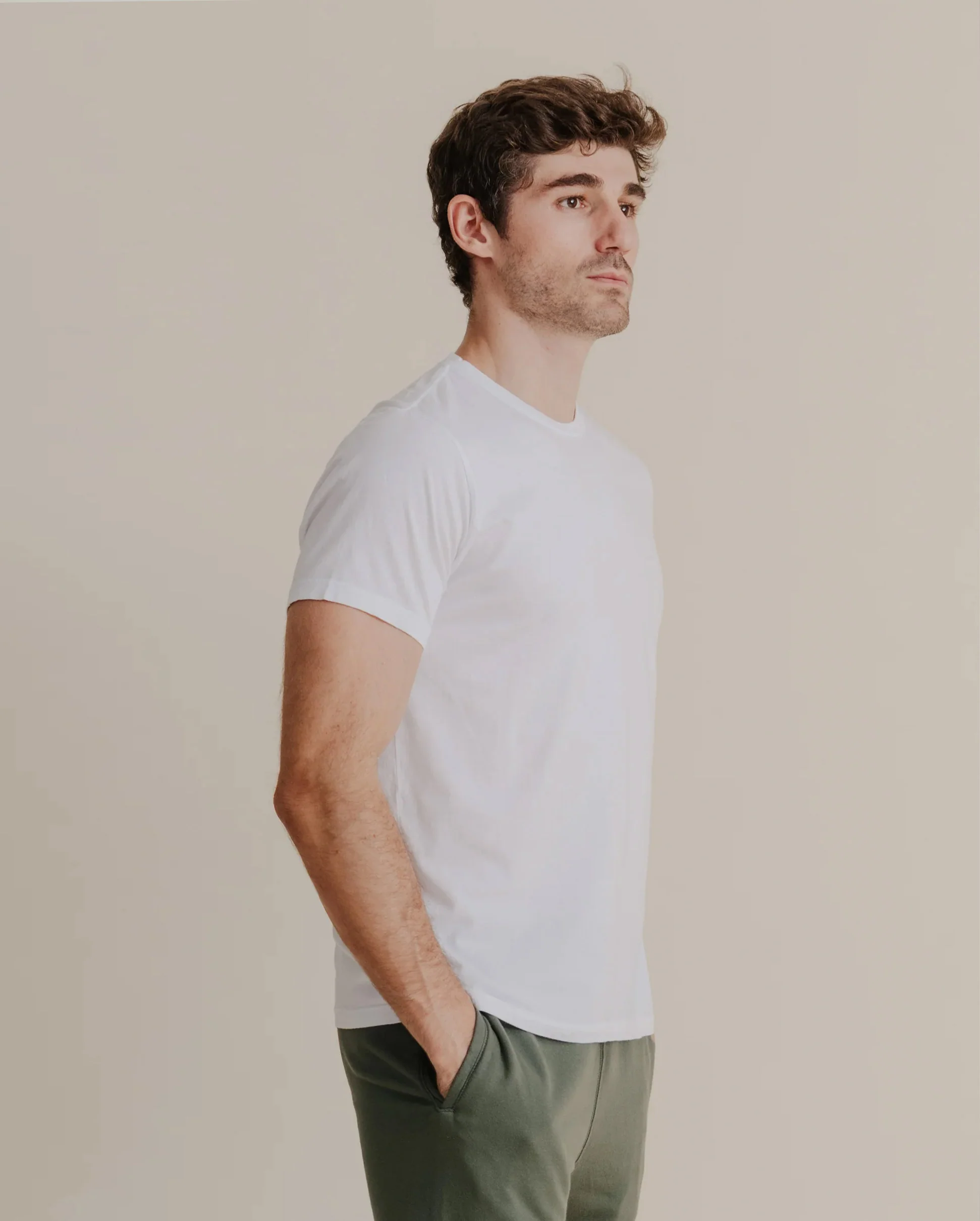 S/S SUPIMA CREW TEE / WHITE - Image 3
