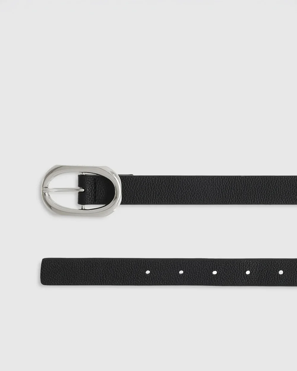 SMALL SIGNATURE LINK BELT / BLACK PEBBLED - Image 5