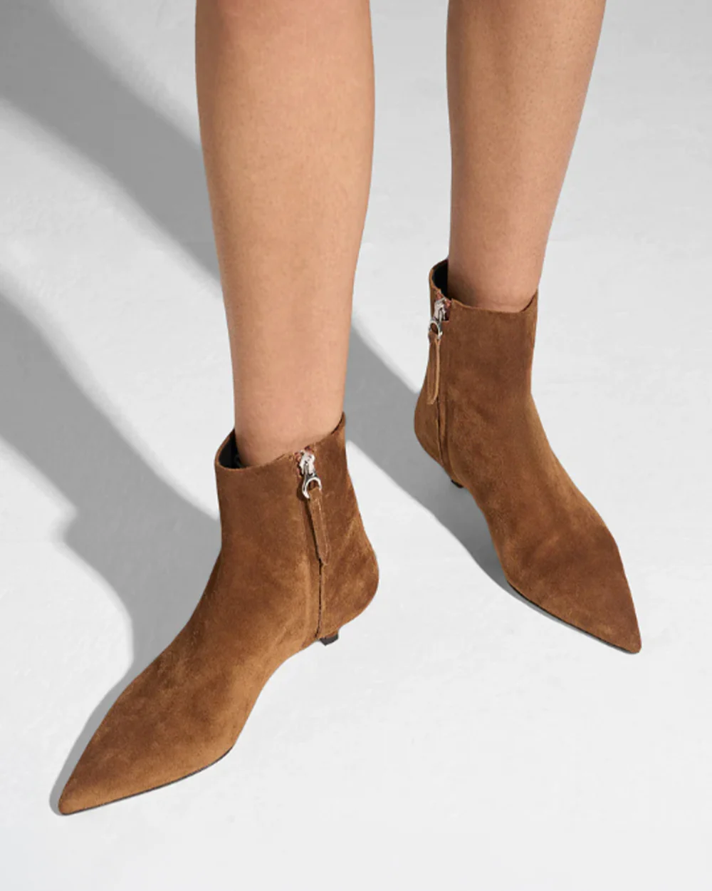 SOFIE SUEDE ANKLE BOOTS / TOBACCO - Image 4