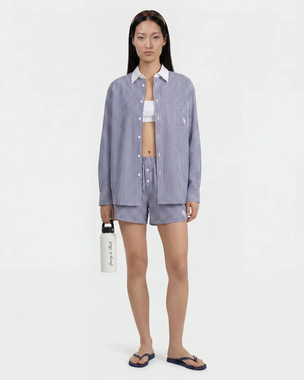 SRC OVERSIZED SHIRT / NAVY STRIPE - Image 2