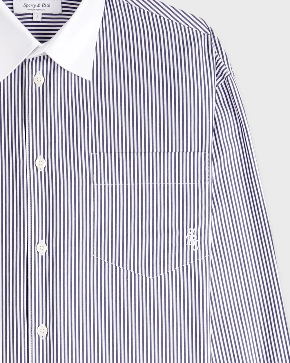 SRC OVERSIZED SHIRT / NAVY STRIPE - Image 5