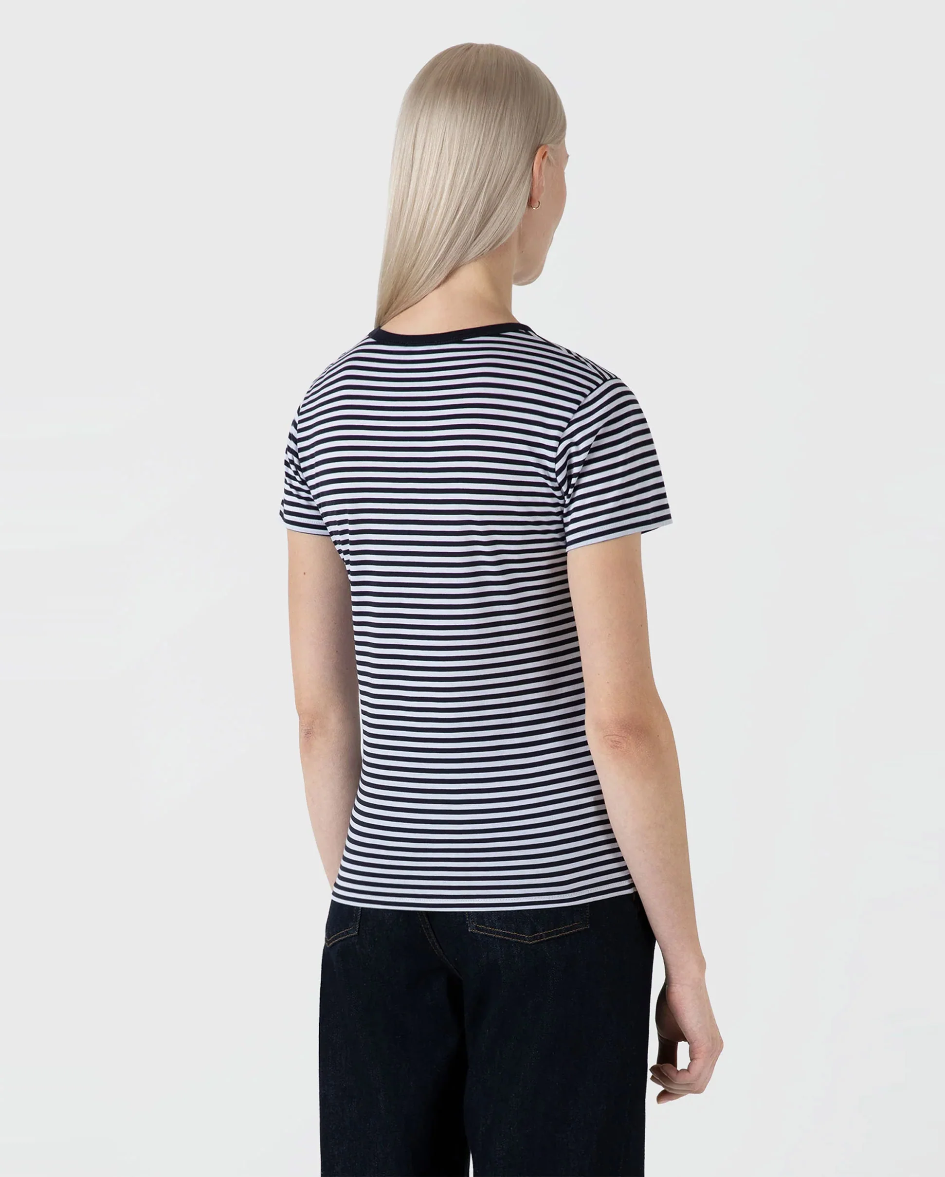 S/S CLASSIC T-SHIRT / WHITE NAVY - Image 3