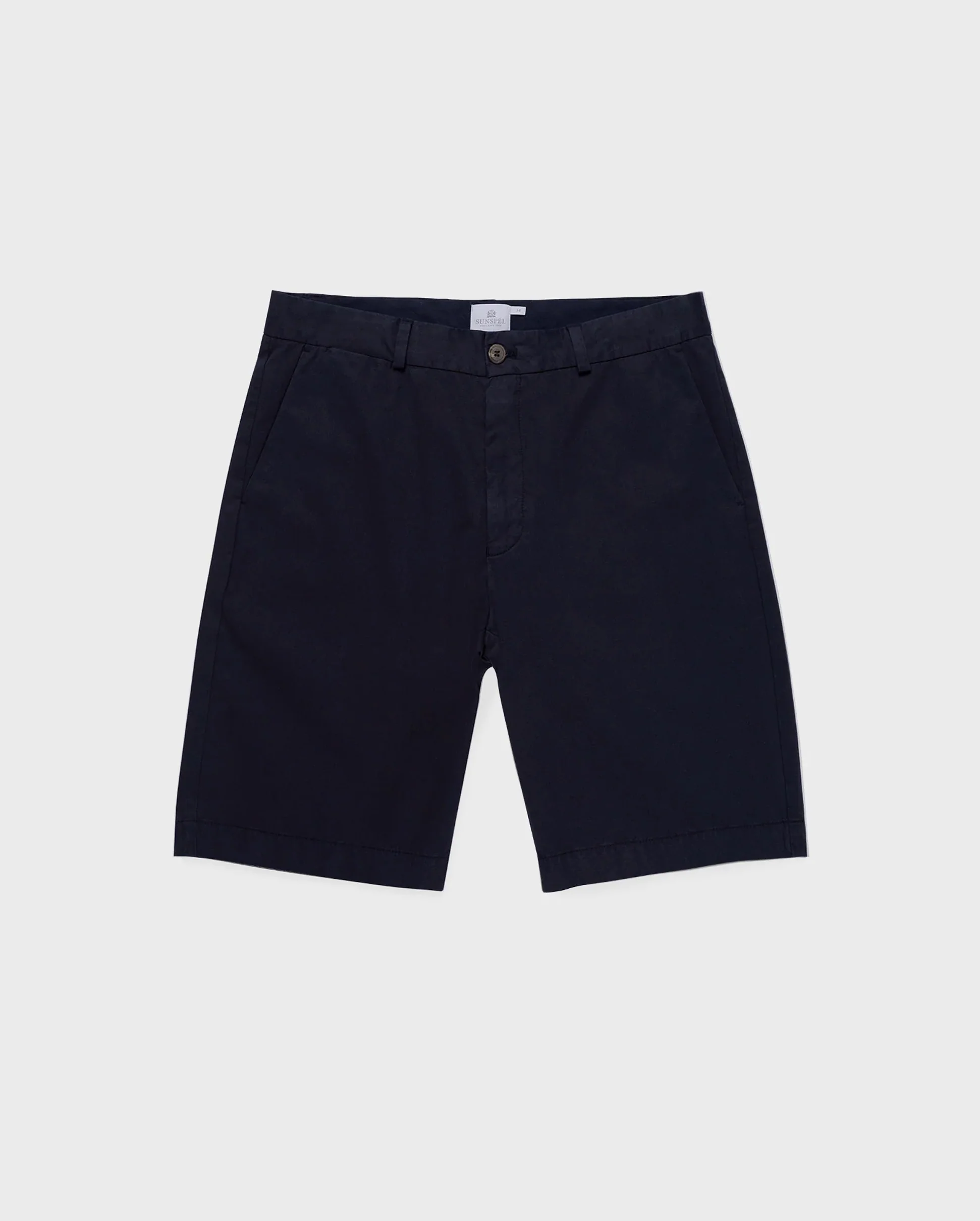 STRETCH COTTON CHINO SHORTS / NAVY - Image 6