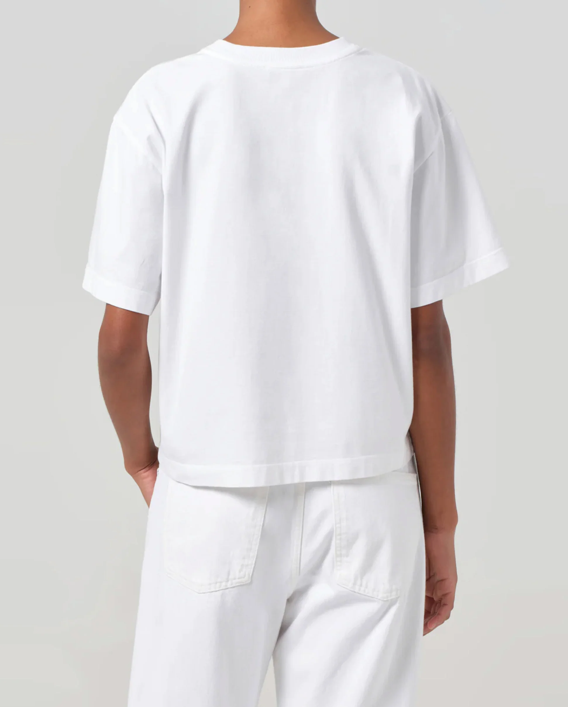 SULMA DROP SHOULDER TEE / WHITE - Image 5