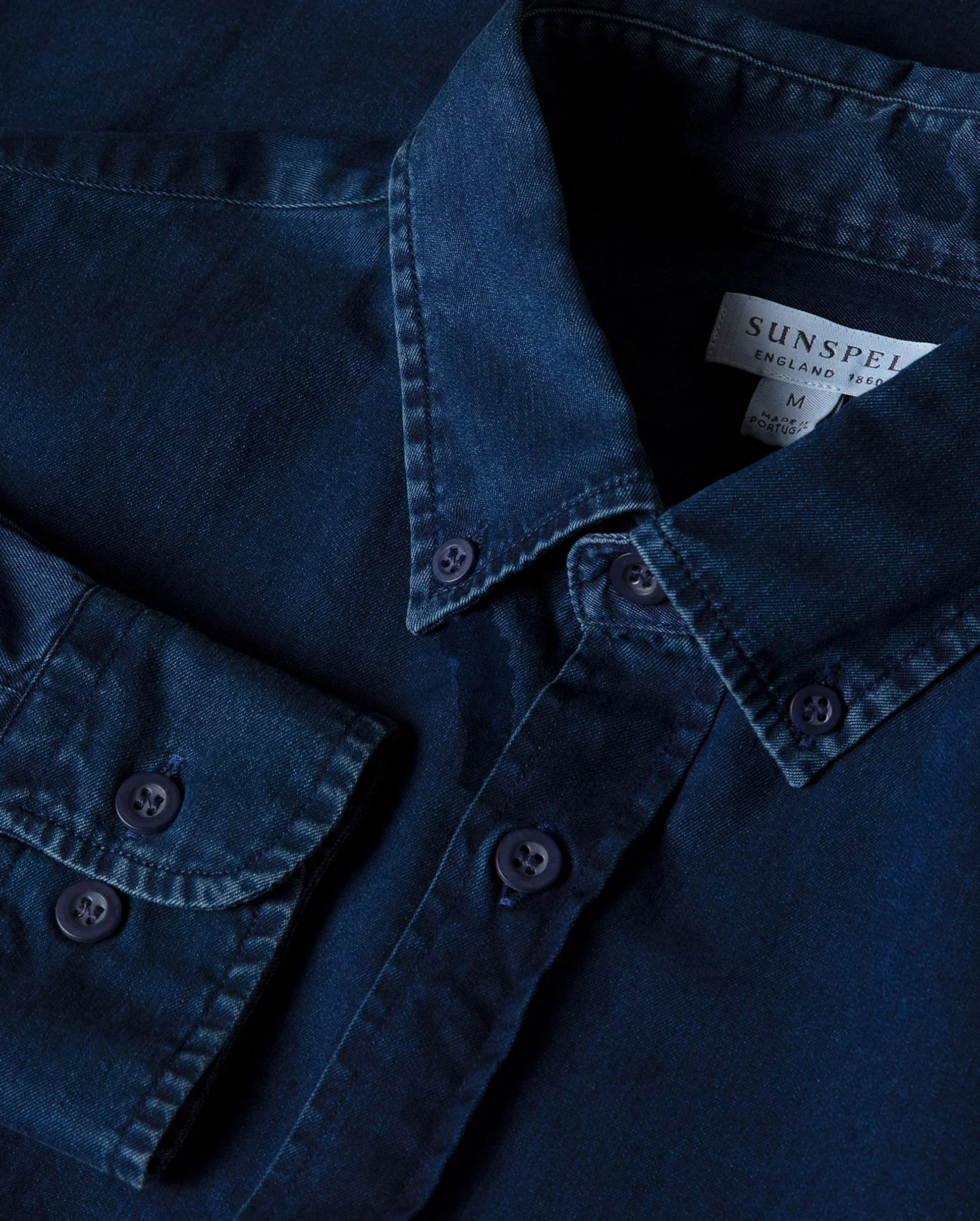 BUTTON DOWN DENIM SHIRT / INDIGO - Image 5
