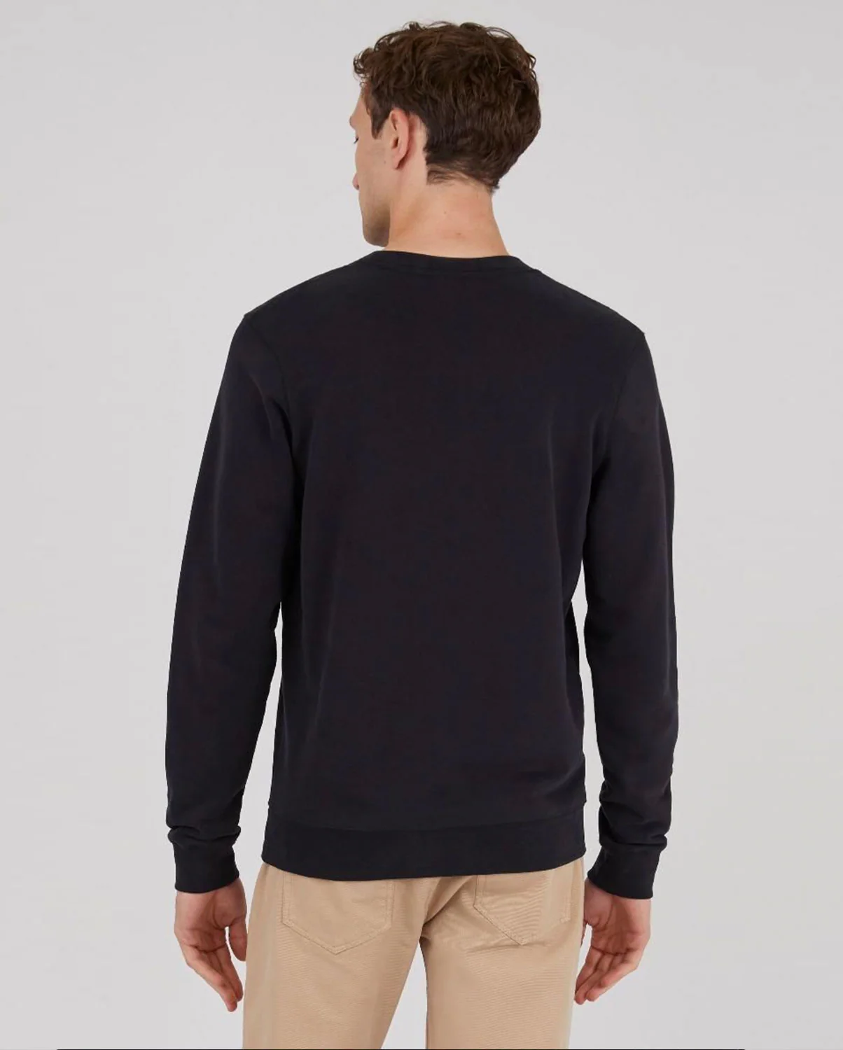 LOOPBACK SWEATSHIRT / BLACK - Image 3