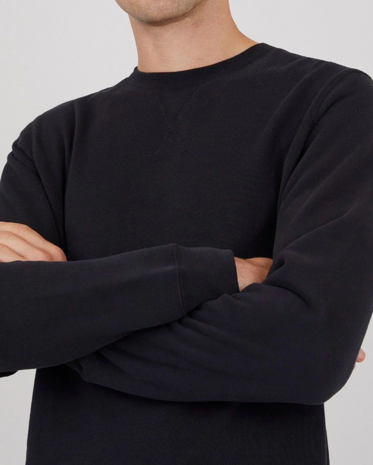 LOOPBACK SWEATSHIRT / BLACK - Image 4