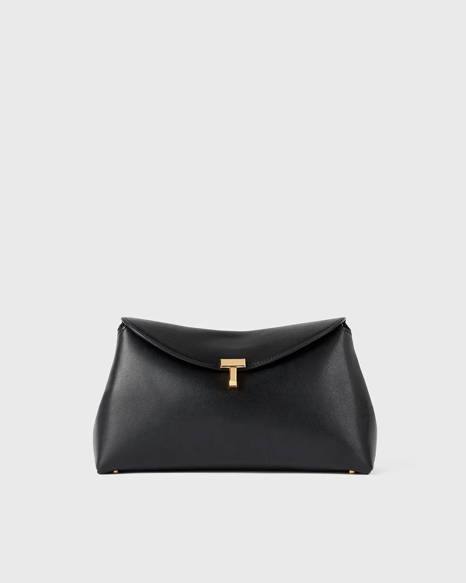 T-LOCK LEATHER CLUTCH / BLACK - Image 2