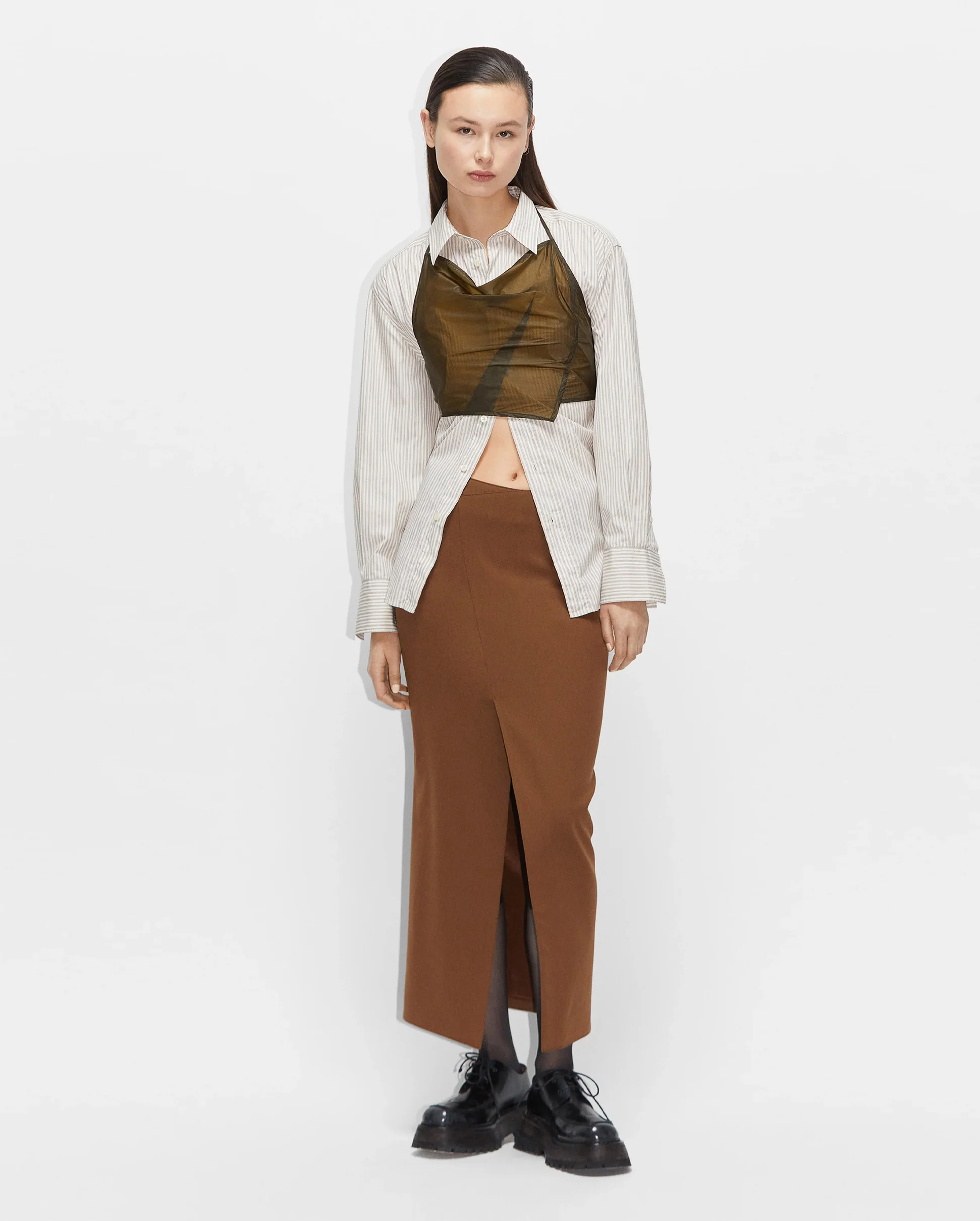 TAIL SKIRT / BROWN - Image 2