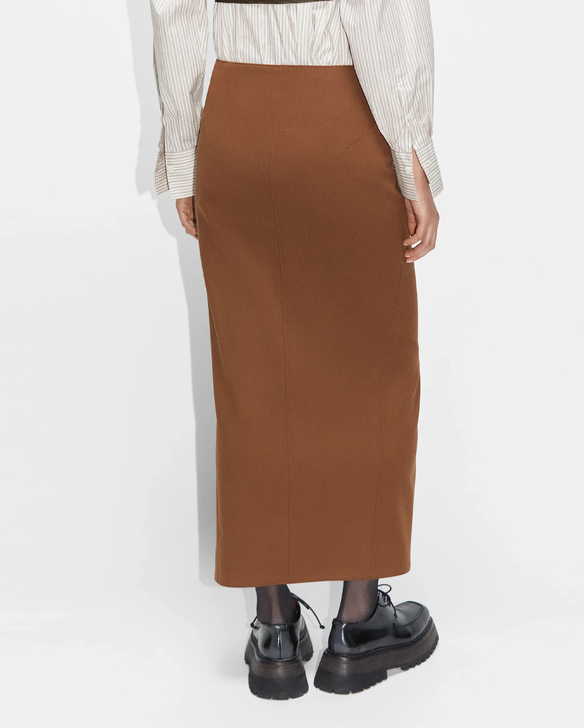TAIL SKIRT / BROWN - Image 3
