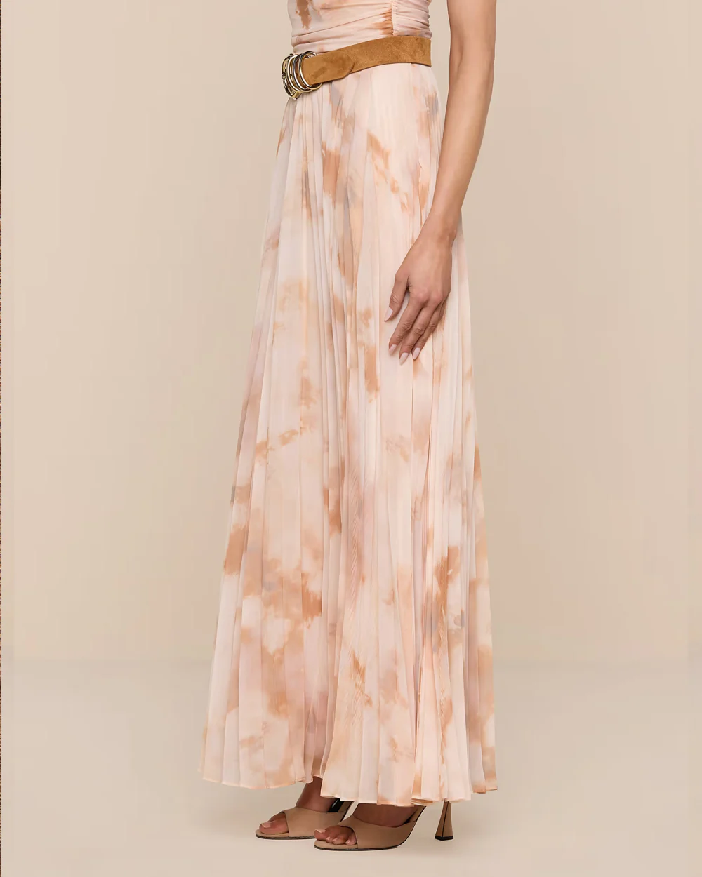 TORIN PLEATED MAXI SKIRT /  MULTI TIE DYE - Image 3