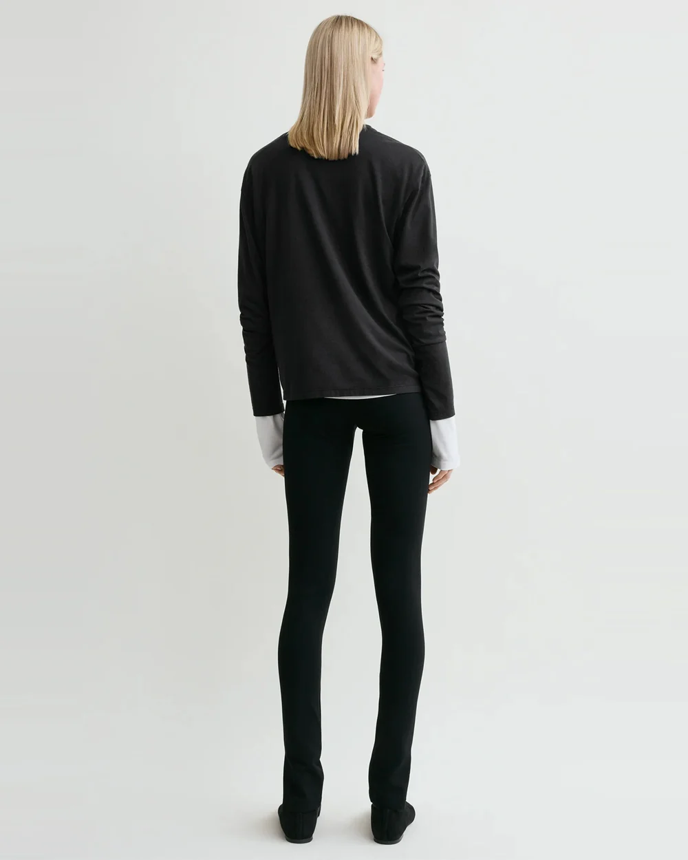 SIDE ZIP LEGGINGS / BLACK - Image 4