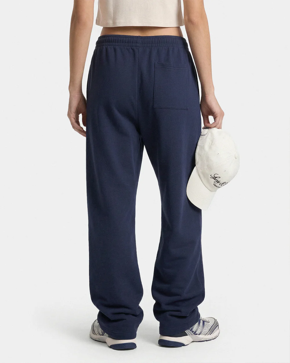 VENDOME LA EMBROIDERED WIDE SWEATPANT / DARK NAVY - Image 3