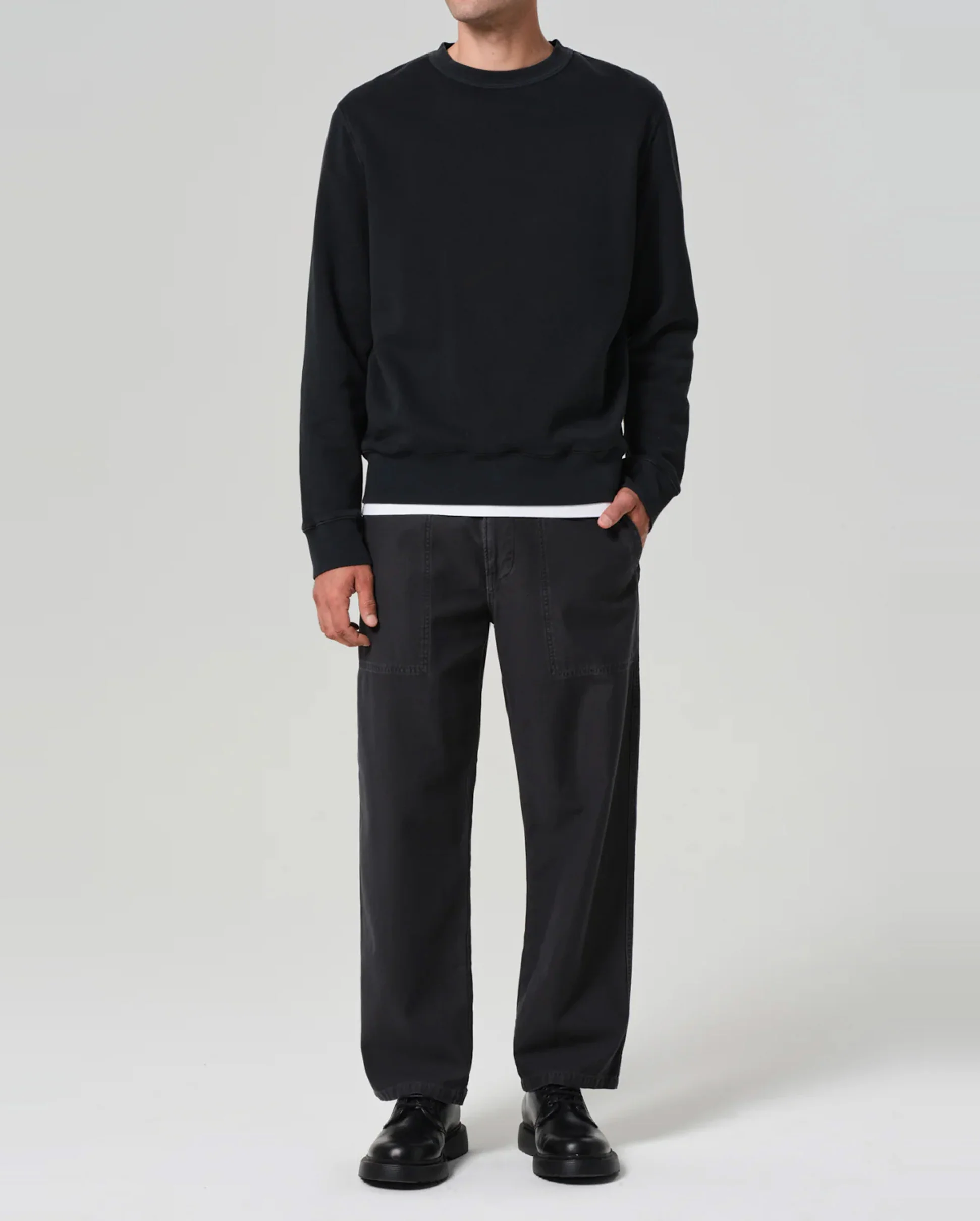 VINTAGE CREWNECK / WASHED BLACK - Image 2