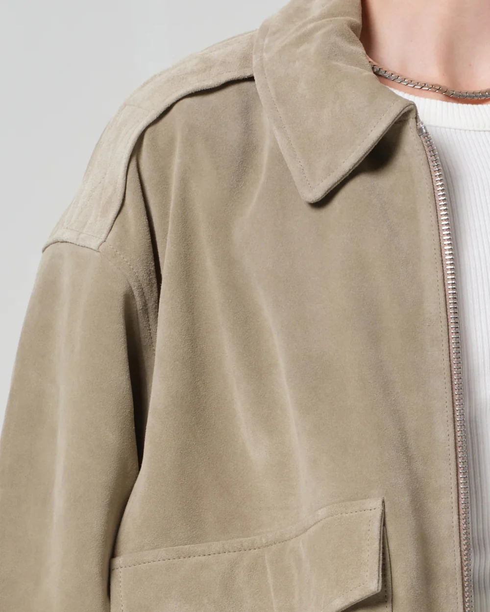 VIVIENNE SUEDE JACKET / DEEP OLIVE - Image 3