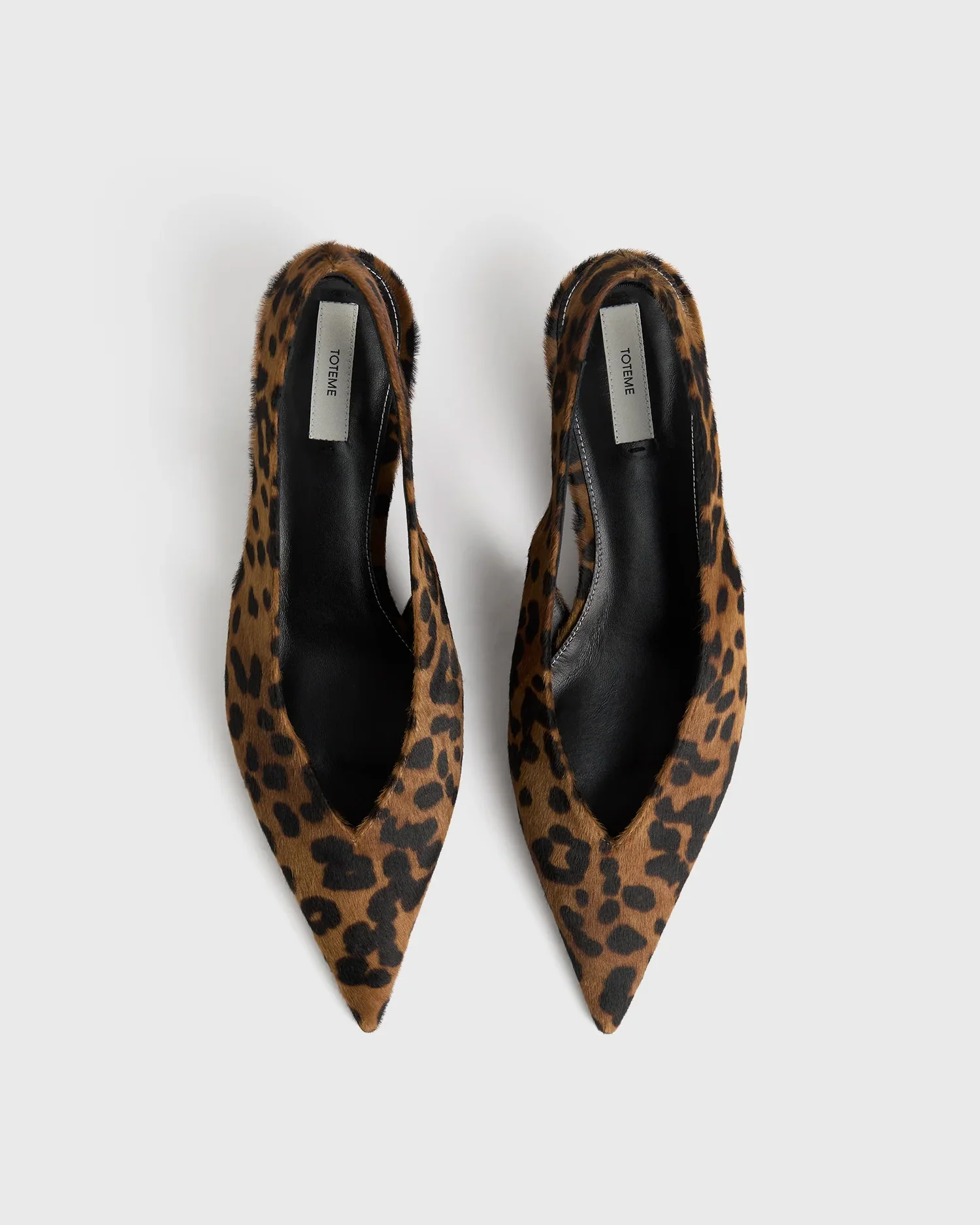 WEDGE HEEL PONY HAIR SLINGBACKS / LEOPARD - Image 4