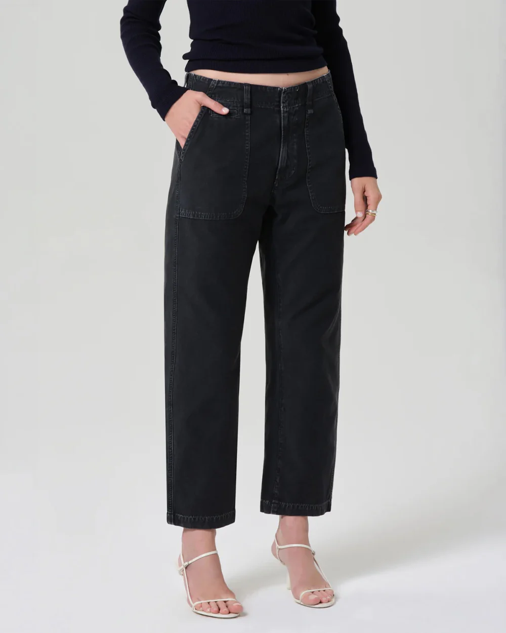 WINSLOW UTILITY PANT / WASHED BLACK