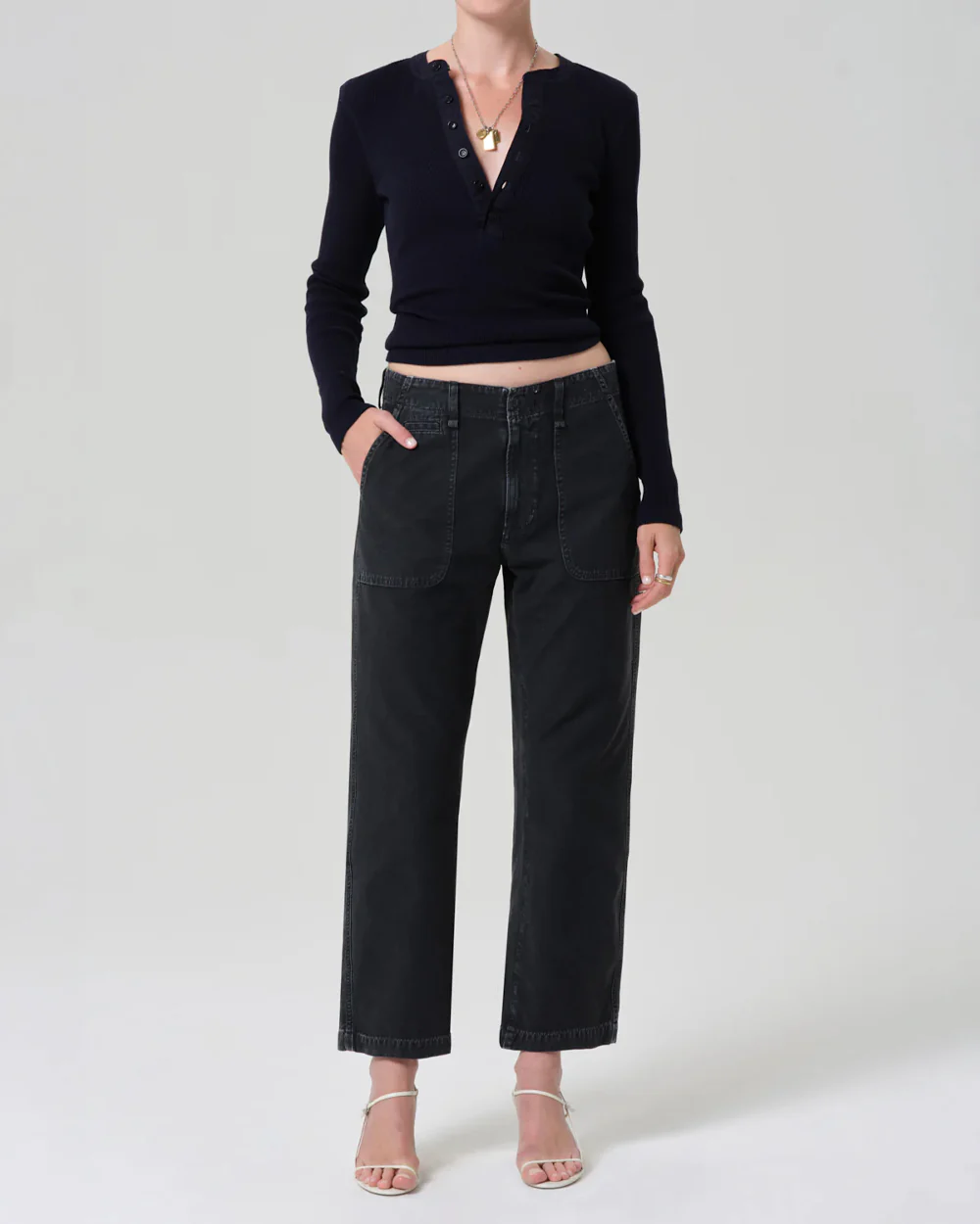 WINSLOW UTILITY PANT / WASHED BLACK - Image 2