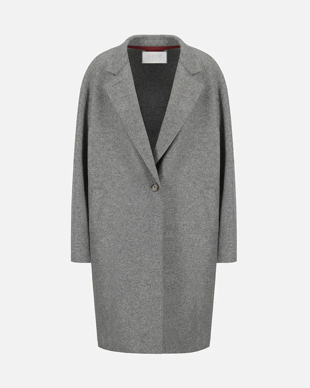 WOMEN OVERSIZED COAT CASHMERE BLEND / LIGHT GREY - Image 4